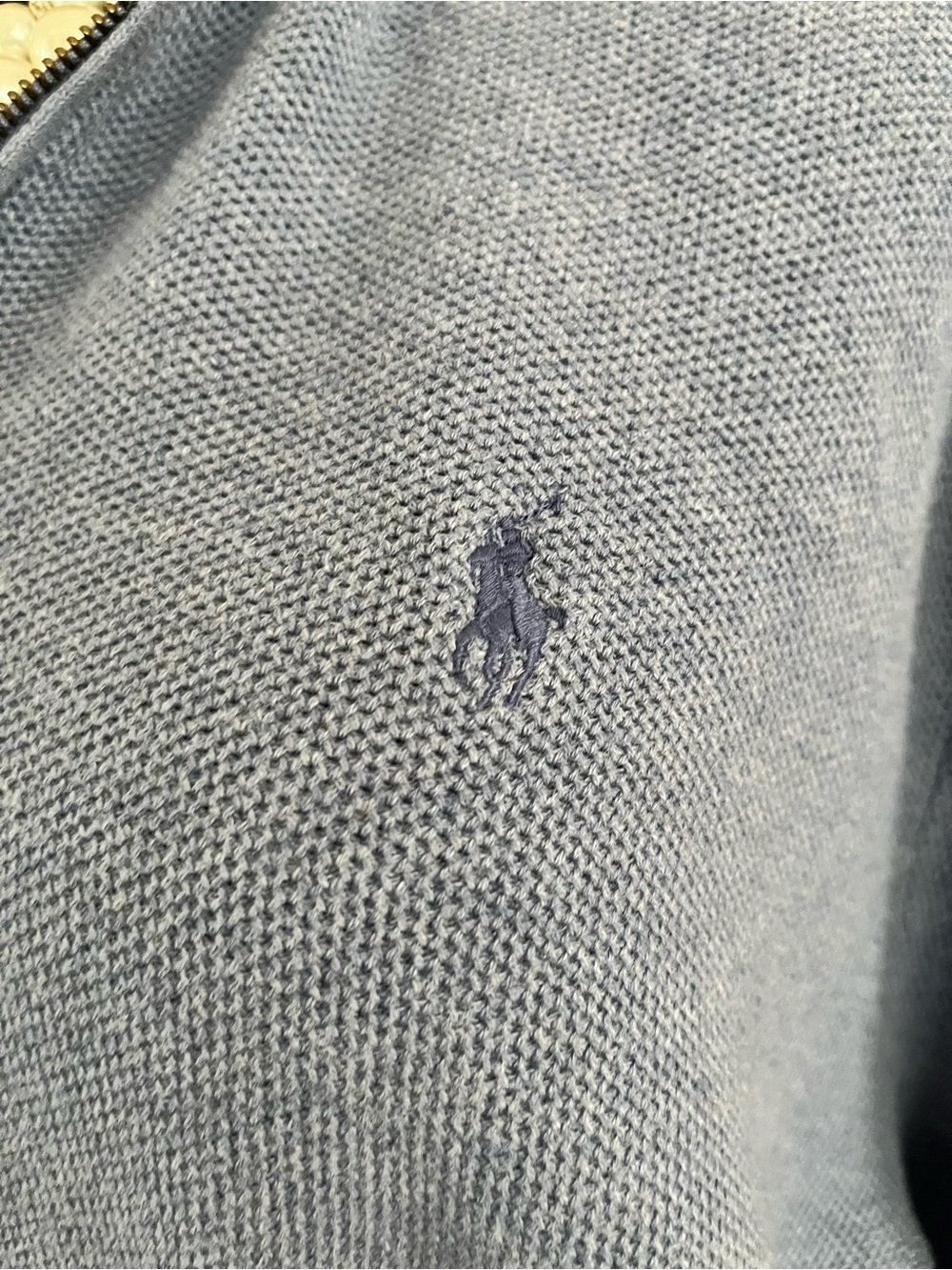 Polo by Ralph Lauren Light Blue Quarter-Zip Sweater - Picture 2 of 6